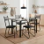 Imagem do Conjunto de Mesa Sala de Jantar Tampo Granito 1,20m 4 Cadeiras Atlanta Artefamol