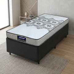 Cama Box Solteiro Colchão De Espuma D20 Supreme 88x188x50cm — foto 2