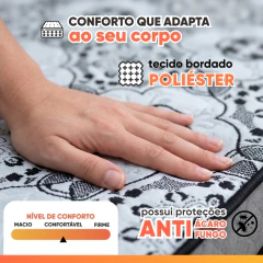 Cama Box Solteiro Baú Colchão Espuma D20 Supreme 88x188x53cm — foto 6