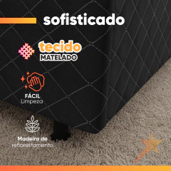 Cama Bibox com Baú Solteiro Ortopédica com Cama Auxiliar Conjugada 88x188x51cm Gabi — foto 9