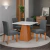 Conjunto Sala de Jantar Mesa Trento Quadrada 0,90m 4 Cadeiras Trieste Madeirado/Mascavo Dobuê na internet