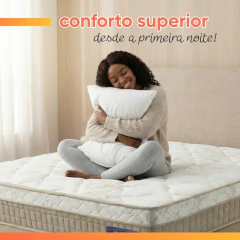 Cama Box Baú Colchão Casal Molas Ensacadas Euro In Natural Confort 138x188x66cm Apolo — foto 6