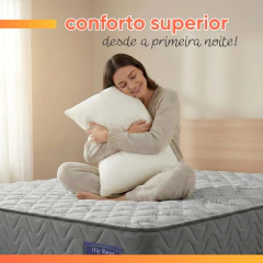 Cama Box Baú Colchão Casal Molas Ensacadas Atlanta 138x188x63cm Apolo — foto 6