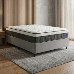 Cama Box Desmontável Colchão Queen Molas Ensacadas Euro In Atlantic 158x198x66cm Apolo — foto 2