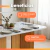 Conjunto Sala de Jantar Mesa 1,60m com vidro Montreal 6 Cadeiras Sofia Viero