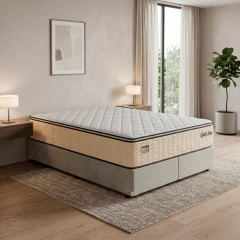 Cama Box Colchão King Molas Ensacadas e Pillow Top 193x203x76cm Gold Star Hellen — foto 3