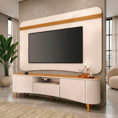 Rack Bancada com Painel para TV Até 80 Polegadas 2m Delta HB Móveis — foto 2