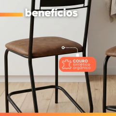 Conjunto de Mesa Sala de Jantar 6 Cadeiras Atlanta 1,36m Artefamol — foto 8