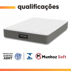 Cama Box Baú Colchão Queen Molas Ensacadas Splendido 158x198x65cm Munhoz — foto 5