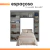 Imagem do Guarda Roupas Modulado Quarto Completo 6 Portas com Espaço para Cama 0,88m Madrid Maxel