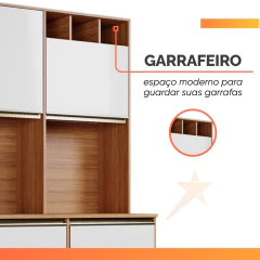 Armário De Cozinha Completa 5 Portas 3 Gavetas Itália — foto 4