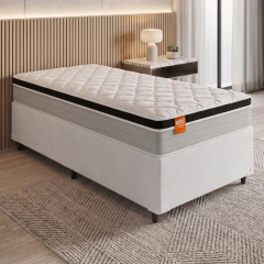 Cama Box Colchão Solteiro Molas Ensacadas Real 88x188x65cm Inducol — foto 10