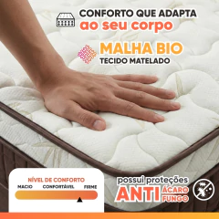 Colchão Casal Molas Superlastic Euro Pillow Start 138x188x24cm Apolo — foto 4