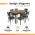 Conjunto de Mesa Sala de Jantar Atlanta 1,36m 6 Cadeiras Diana Artefamol - comprar online