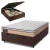 Cama Box Baú Casal Colchão Gazin Molas Ensacadas Maximus 138x188x65cm