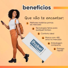 Cama Box Baú Solteiro Probel Espuma D33 88x188x55 Night Day a Vácuo Branco/Cinza — foto 10