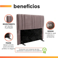 Cabeceira para Cama Box Queen Golden de 1,60m Hellen — foto 4
