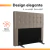 Cabeceira para Cama Box Casal Atena de 1,40m Hellen - comprar online