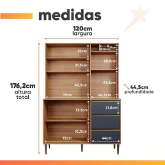 Armário De Cozinha Completa 5 Portas 3 Gavetas Itália — foto 10