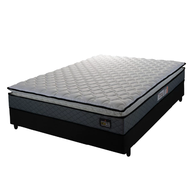 Cama Box Casal Colchão Espuma D33 Pillow Top Millenium 138x188x57cm Hellen - Suporta até 120 kg por Pessoa