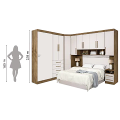 Dormitório Modulado Georgia J&a P/ 1,38m — foto 5