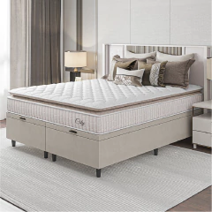 Cama Box Colchão Baú Casal King Molas Ensacadas City Pillow Top 193x203x64cm Hellen — foto 2