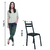 Conjunto Com 4 Cadeiras Tubular Itália Preto Floral Artefamol - Esplanada Móveis | A loja de móveis para sua Casa