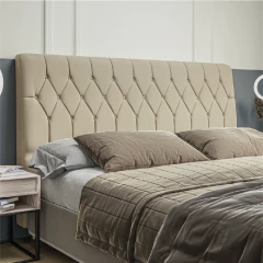 Cabeceira De Cama Istambul Casal/king 195cmX126cm Bege — foto 2