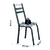 Conjunto Com 4 Cadeiras Tubular Itália Artefamol Dark - comprar online