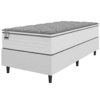 Cama Box Solteiro Colchão Molas Com Pillow Max Force 88x188x65cm Inducol