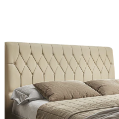 Cabeceira De Cama Istambul Casal/king 195cmX126cm Bege — foto 1