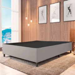 Cama Box Base Casal Queen 1,58m Marsala — foto 2