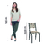 Conjunto Com 4 Cadeiras Tubular Diana Preto Fosco Assento Cedro Artefamol - Esplanada Móveis | A loja de móveis para sua Casa