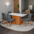 Conjunto Sala de Jantar Mesa 1,60m Trento 6 Cadeiras Trieste Dobuê - comprar online