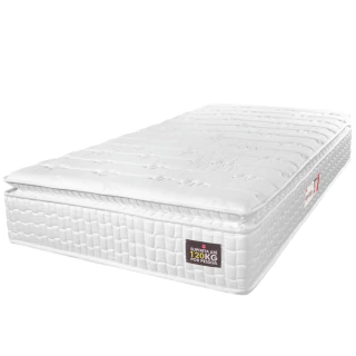 Colchão Solteiro Espuma D33 Pillow Top Van Gogh 88x188x24cm Branco Hellen - Suporta Até 120 Kg