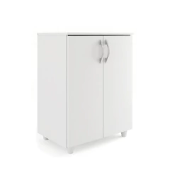 Armário Balcão de Cozinha Multiuso 2 Portas Denver Branco — foto 1