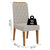Conjunto com 2 Cadeiras Estofadas Veludo Sala de Jantar Bele Viero - comprar online