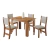 Conjunto de Mesa Sala de Jantar 1,10m 4 Cadeiras Place Veludo Viero - comprar online