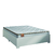 Cama Box Casal Desmontável Com Colchão Molas Ensacadas Real 138x188x58cm Bege / Branco CBP - Suporta