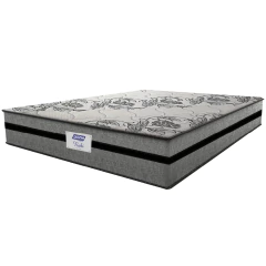 Colchão Casal King Gazin Com Molas Ensacadas Rubi 193x203x32cm Cinza/Preto - Suporta Até 120 Kg — foto 1