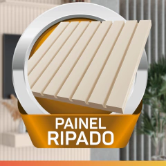 Painel para TV até 70 Polegadas 1,80x2,40m Ripado com Nicho EDN — foto 5