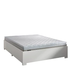 Cama Box Casal Desmontável Com Colchão de Espuma D33 Millenium Pillow Top 138x188x50cm Bege / Branco — foto 1