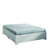 Cama Box Casal Desmontável Com Colchão de Espuma D33 Millenium Pillow Top 138x188x50cm Bege / Branco