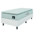 Cama Box Solteiro Colchão Espuma D45 Lazio Pillow Top 88x188x62cm Hellen