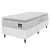 Cama Box Solteiro Colchão Espuma D45 Lazio Pillow Top 88x188x62cm Branco Hellen - Suporta Até 150 Kg