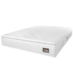 Colchão Casal Espuma D33 Pillow Top Van Gogh 138x188x24cm Branco Hellen-Suporta Até 120 Kg — foto 1
