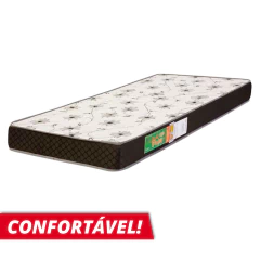 Colchão Espuma Solteiro 0,88x1,88 D20 Polar Branco / Preto — foto 3