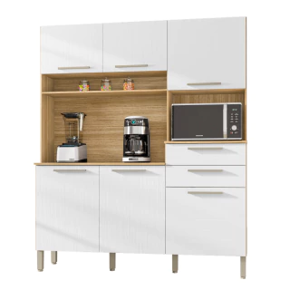 Armário de Cozinha Completa Montesa 6 Portas 2 Gavetas