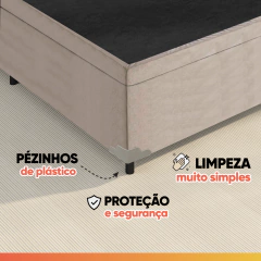 Cama Box Baú Colchão Casal Molas Ensacadas City Pillow Top 138x188x64cm — foto 10