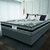 Cama Box Casal Colchão Gazin Com Molas Ensacadas Rubi 138x188x70cm Suede na internet